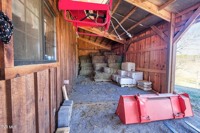 view of storage area