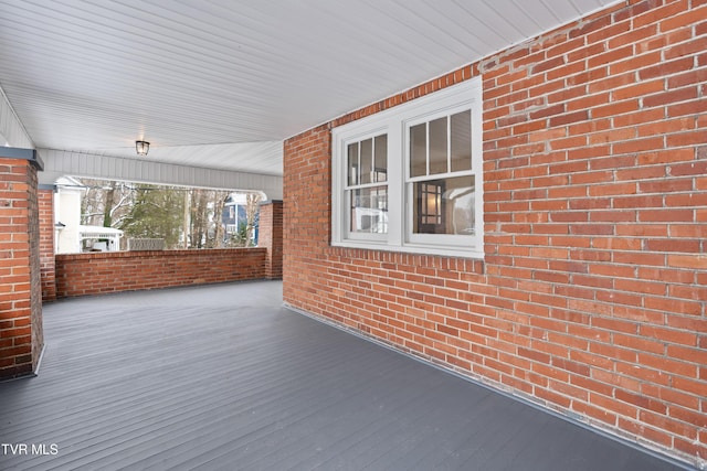 view of patio with a porch