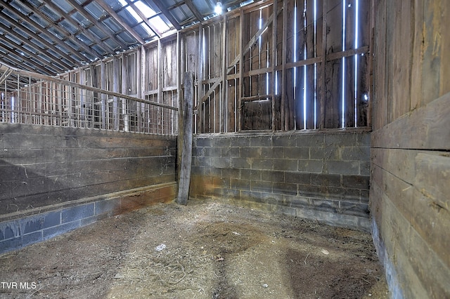 view of horse barn