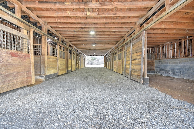 view of stable