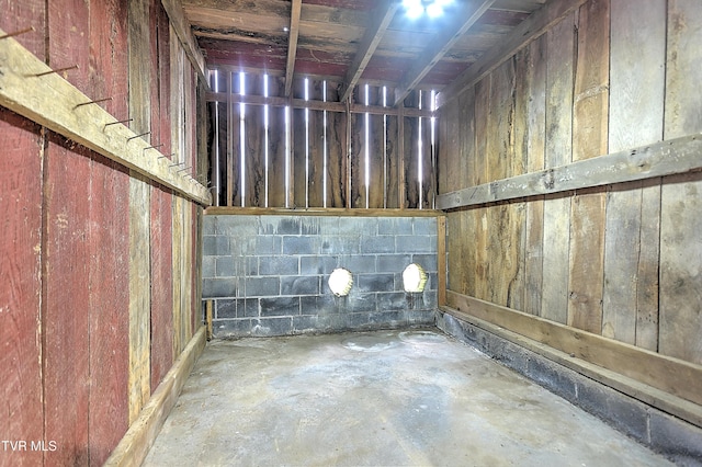 view of basement