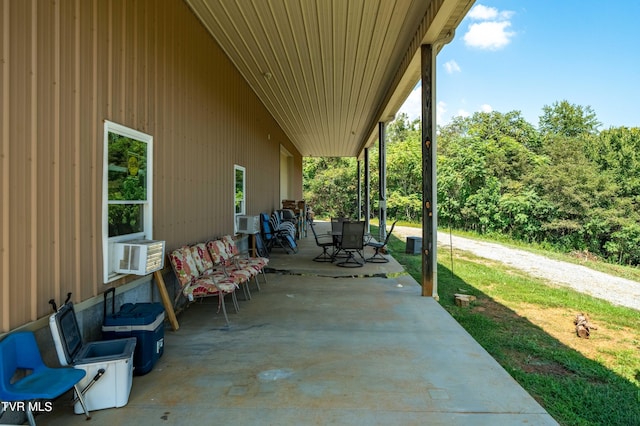 view of patio / terrace featuring cooling unit