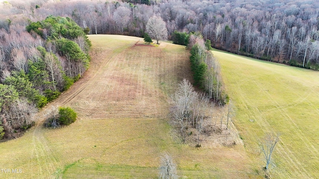 bird's eye view featuring a rural view