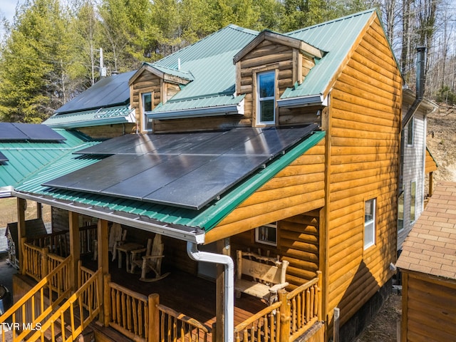 2191 Hubert Taylor Rd, Mountain City, TN 37683 - back of house featuring metal roof