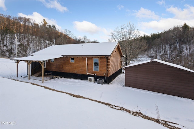 exterior space with central AC unit