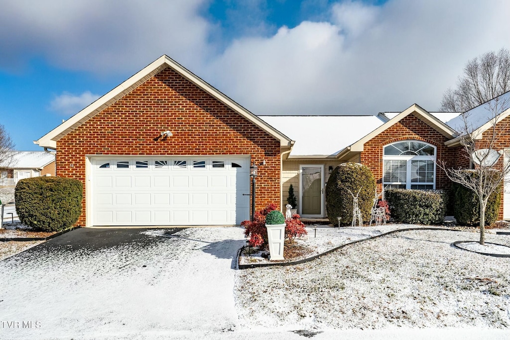 view of property with a garage