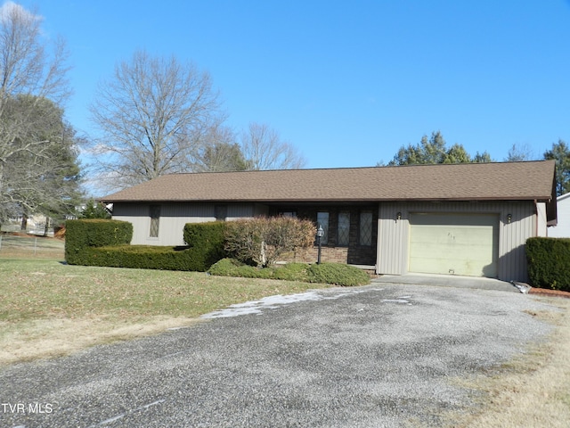 ranch-style house with a garage