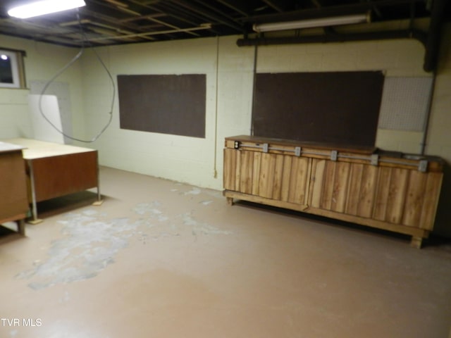 view of basement