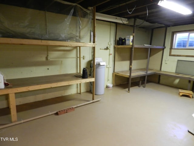 view of basement