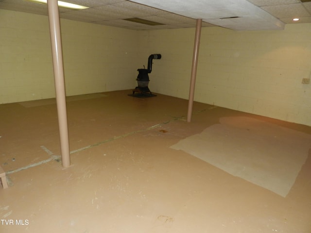 view of basement