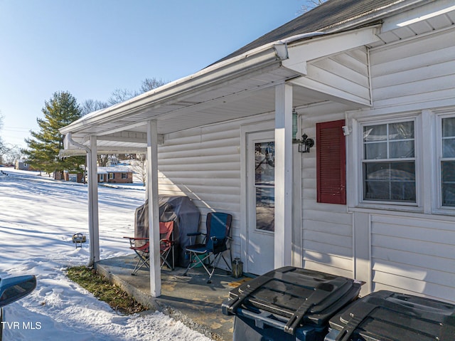 exterior space featuring grilling area