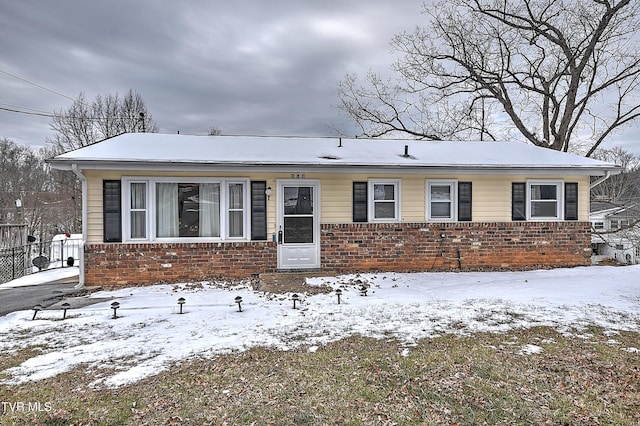 view of front of home