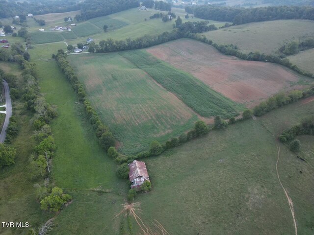 drone / aerial view featuring a rural view