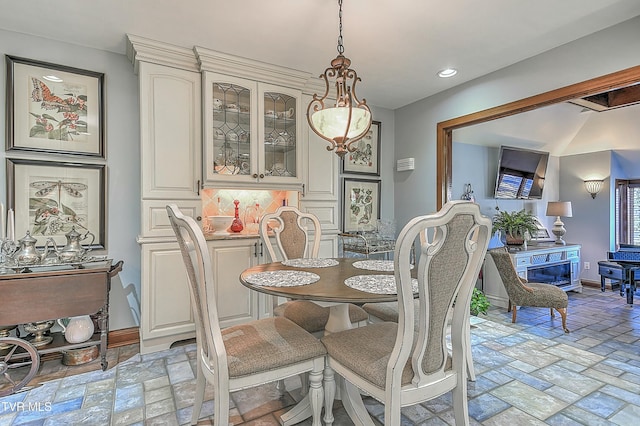 view of dining area