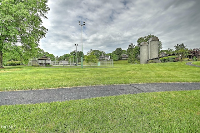 view of property's community featuring a gazebo and a yard