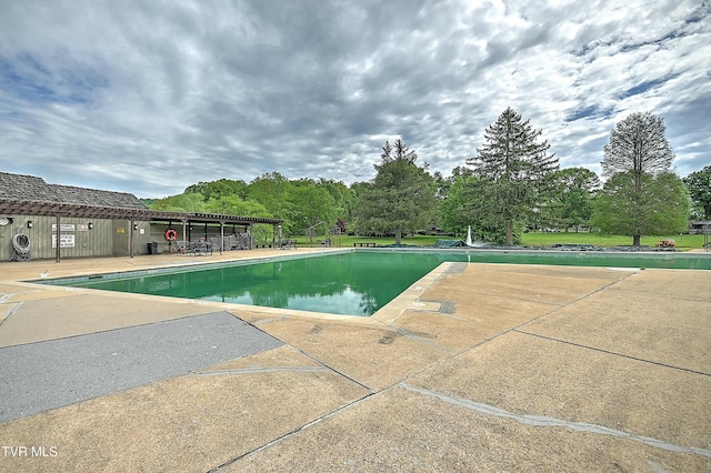 view of pool