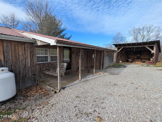 view of rear view of property