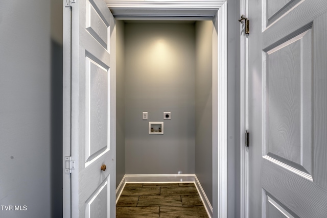 laundry room featuring washer hookup and hookup for an electric dryer