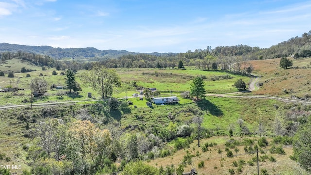 141 Pumplog Holw, Castlewood, VA 24224 - birds eye view of property with a rural view and a mountain view