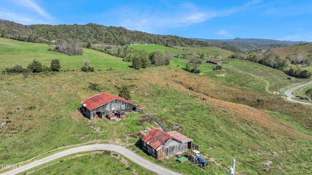 141 Pumplog Holw, Castlewood, VA 24224 - bird's eye view featuring a rural view
