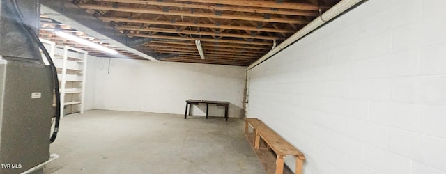 view of basement