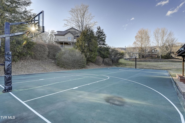 view of basketball court