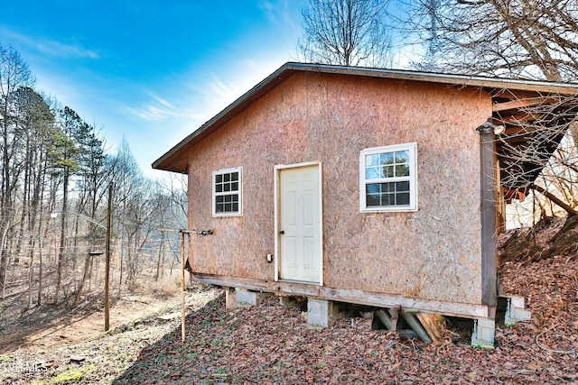 view of outdoor structure