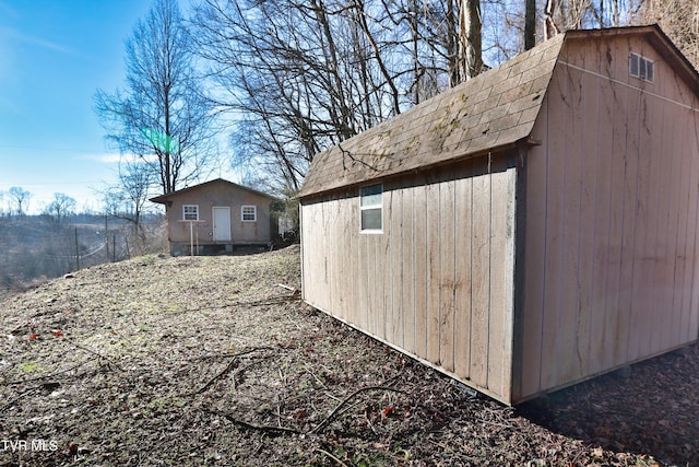 view of outbuilding