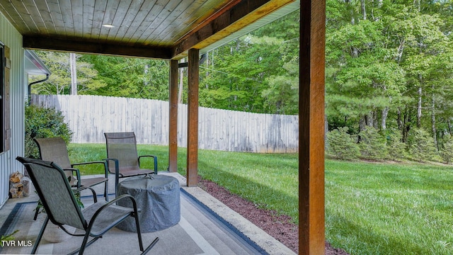 2912 W Walnut St, Johnson City, TN 37604 - view of patio featuring fence