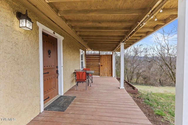 view of deck