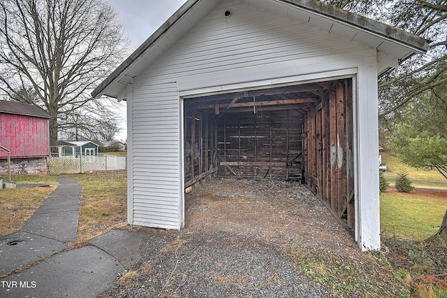 view of outdoor structure