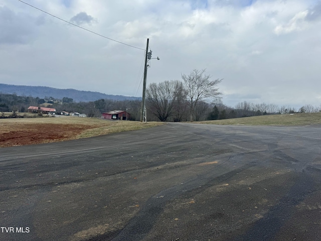 view of street featuring a mountain view