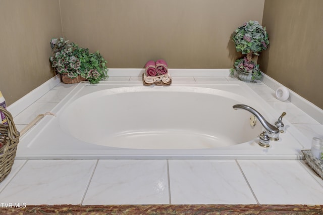 bathroom with a tub