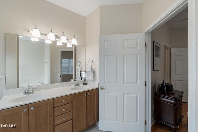 bathroom with vanity