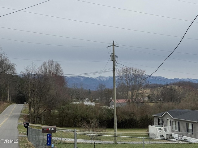 view of mountain feature