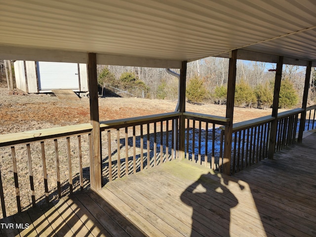 view of wooden terrace