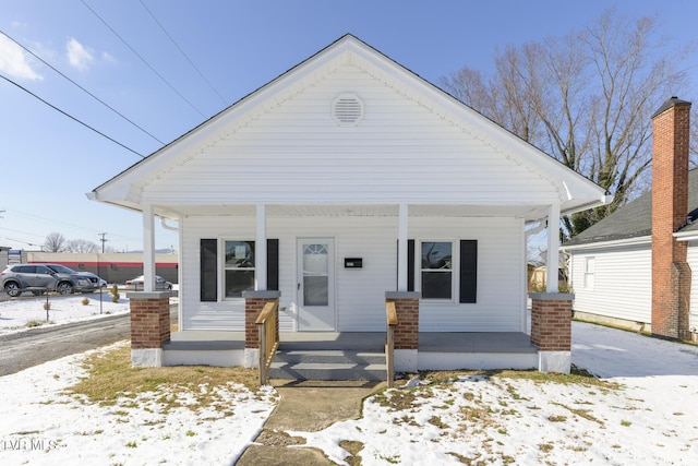 bungalow-style house with a porch