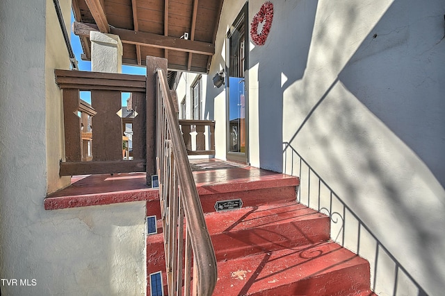 view of staircase