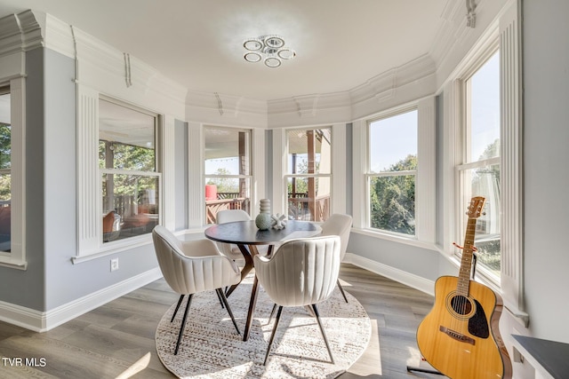 view of sunroom