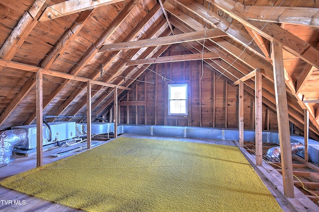 view of attic