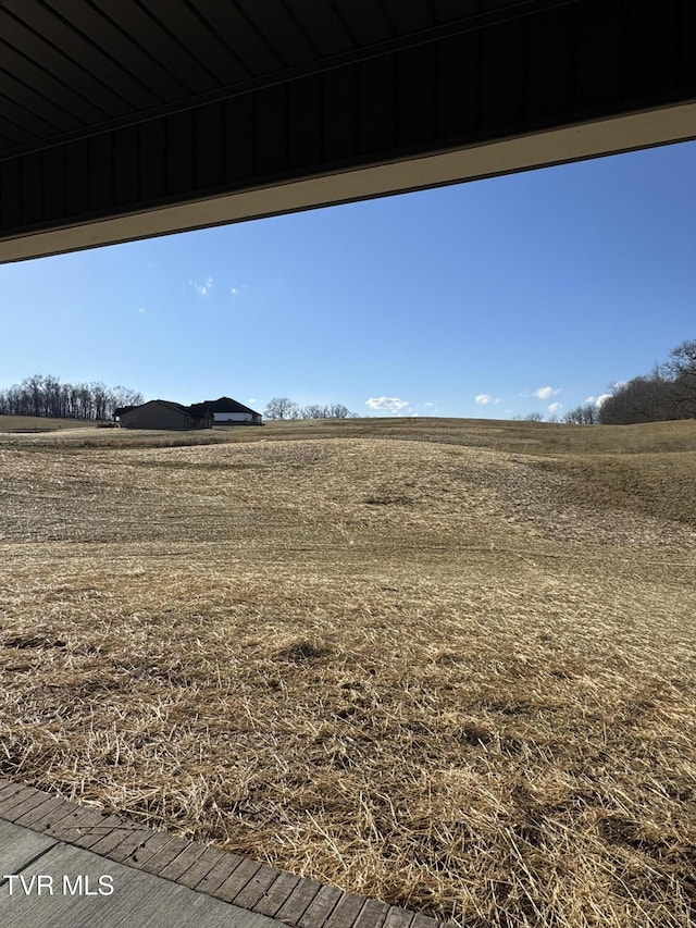 view of yard featuring a rural view