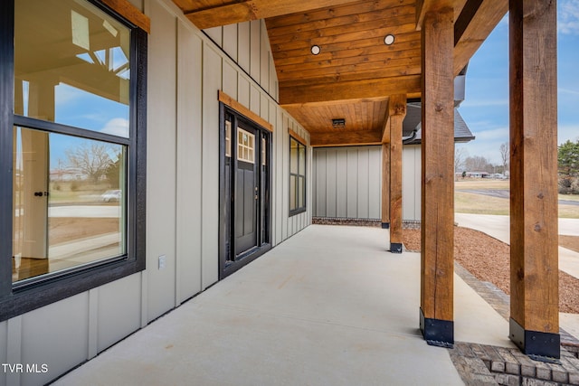 view of patio with covered porch