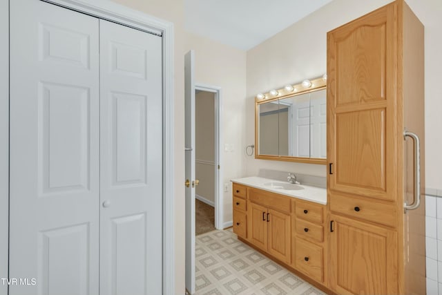 bathroom featuring vanity