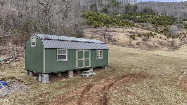 view of outdoor structure