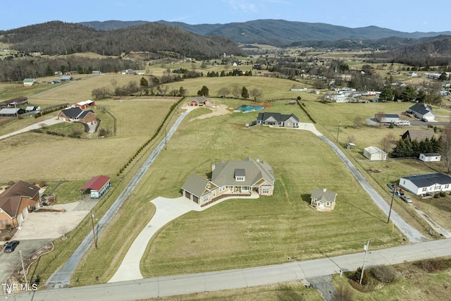 132 Hamilton Rd, Elizabethton, TN 37643 - birds eye view of property with a mountain view and a rural view