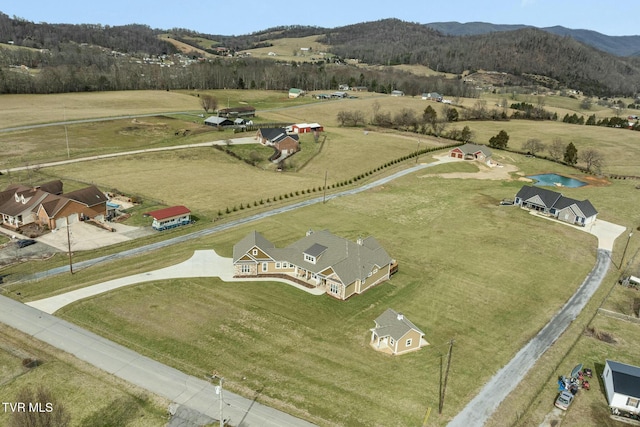 132 Hamilton Rd, Elizabethton, TN 37643 - aerial view with a rural view and a mountain view