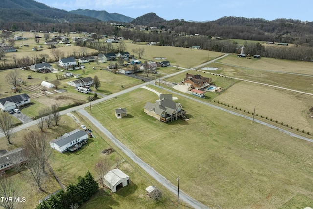 132 Hamilton Rd, Elizabethton, TN 37643 - aerial view featuring a mountain view and a rural view