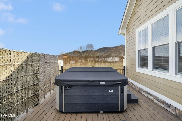 132 Hamilton Rd, Elizabethton, TN 37643 - deck featuring a hot tub