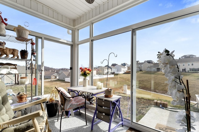 view of sunroom / solarium