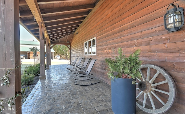 view of patio / terrace with a porch